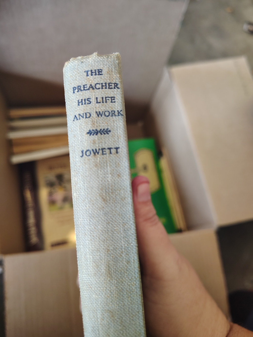 Light Blue Hardcover Book - The Preacher: His Life and Work